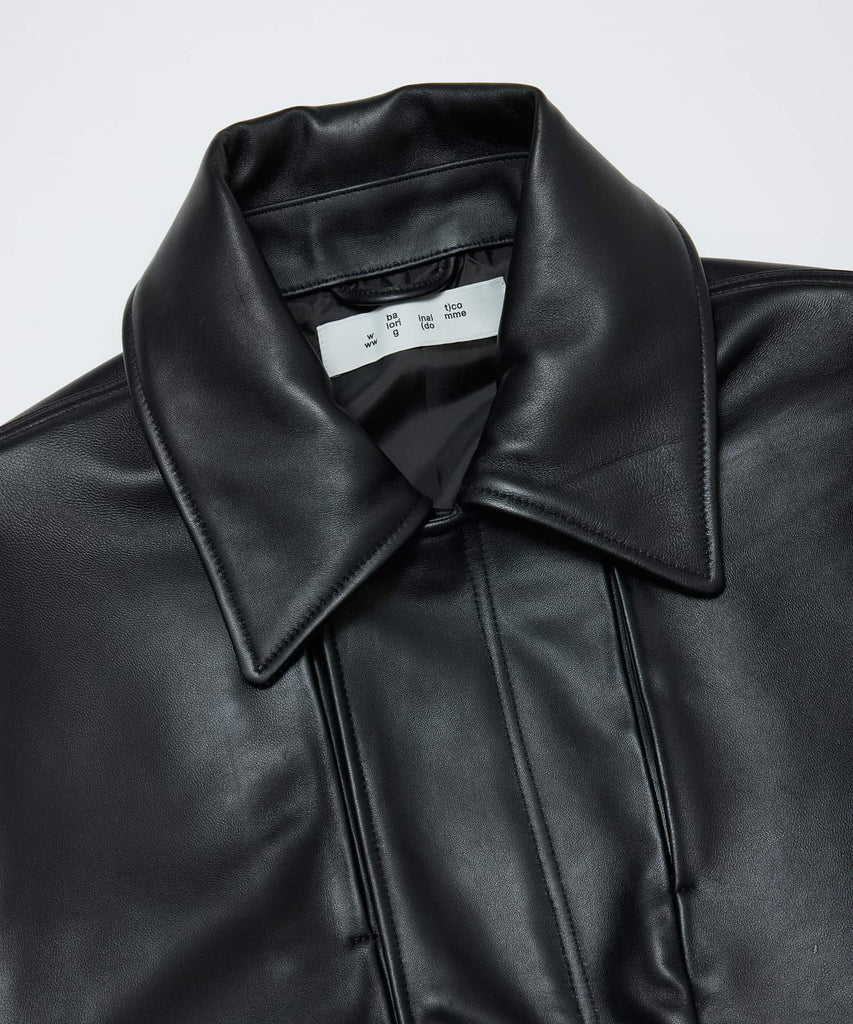 LEATHER FLIGHT BOMBER JACKET