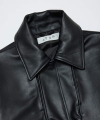 LEATHER FLIGHT BOMBER JACKET