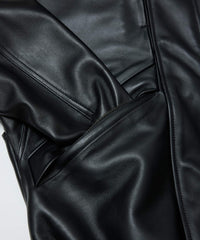 LEATHER FLIGHT BOMBER JACKET