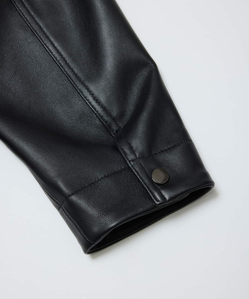 LEATHER FLIGHT BOMBER JACKET