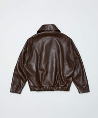 LEATHER FLIGHT BOMBER JACKET