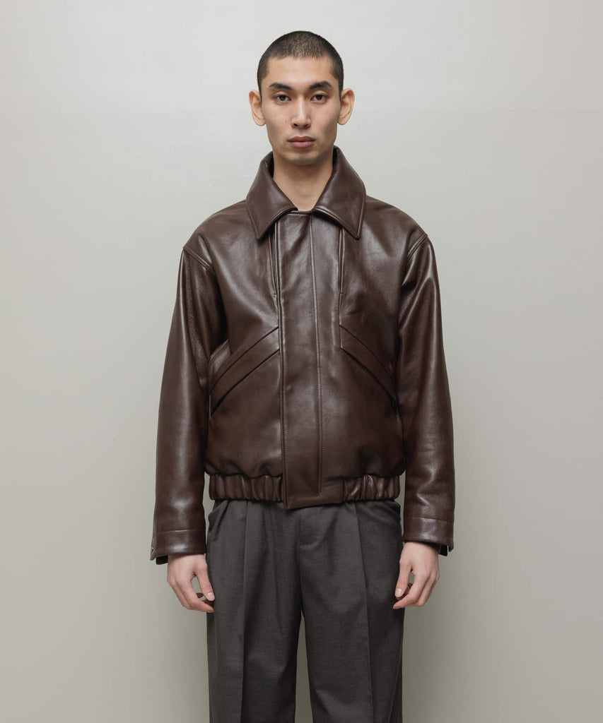 LEATHER FLIGHT BOMBER JACKET
