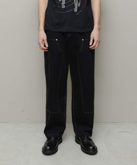 DENIM FAUX STITCH CARPENTER PANT
