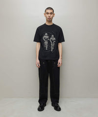 DENIM FAUX STITCH CARPENTER PANT