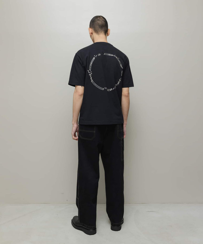 DENIM FAUX STITCH CARPENTER PANT