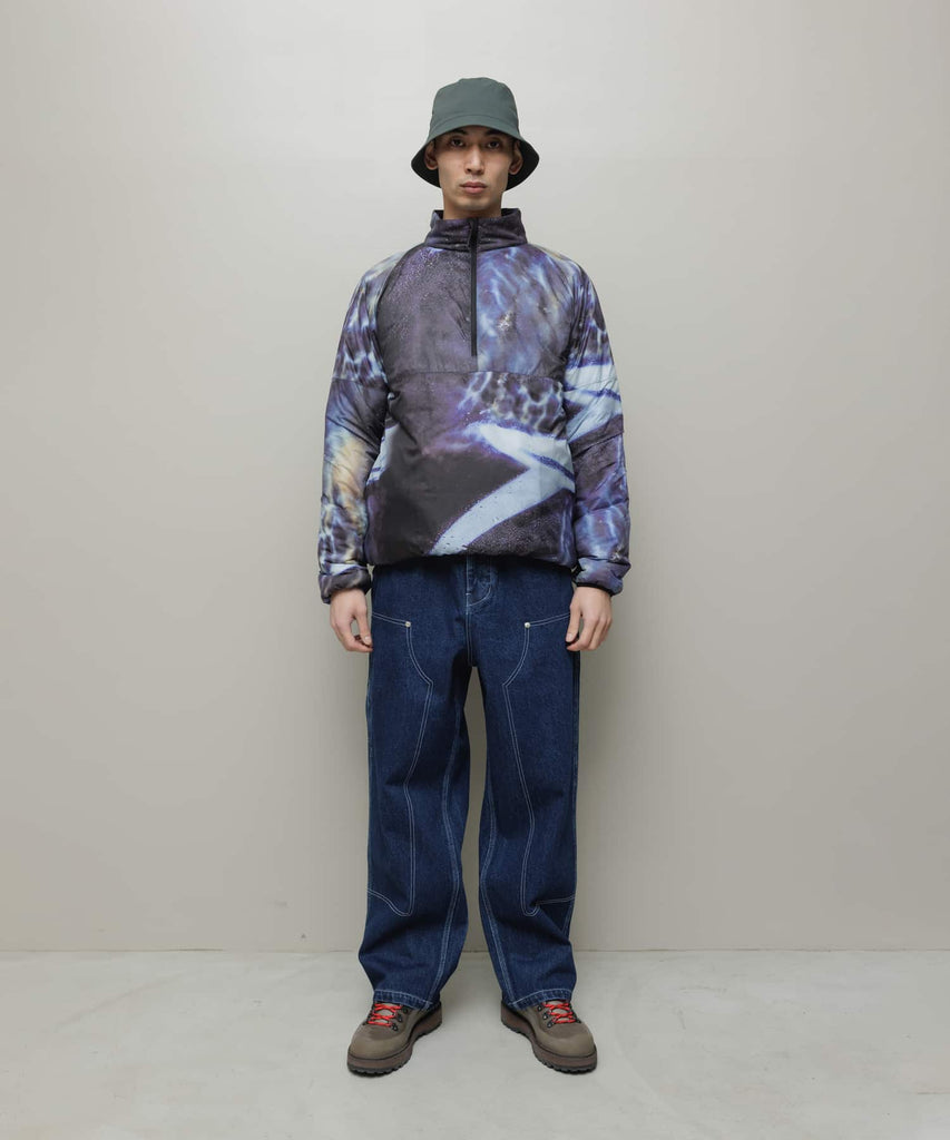 DENIM FAUX STITCH CARPENTER PANT