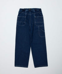 DENIM FAUX STITCH CARPENTER PANT