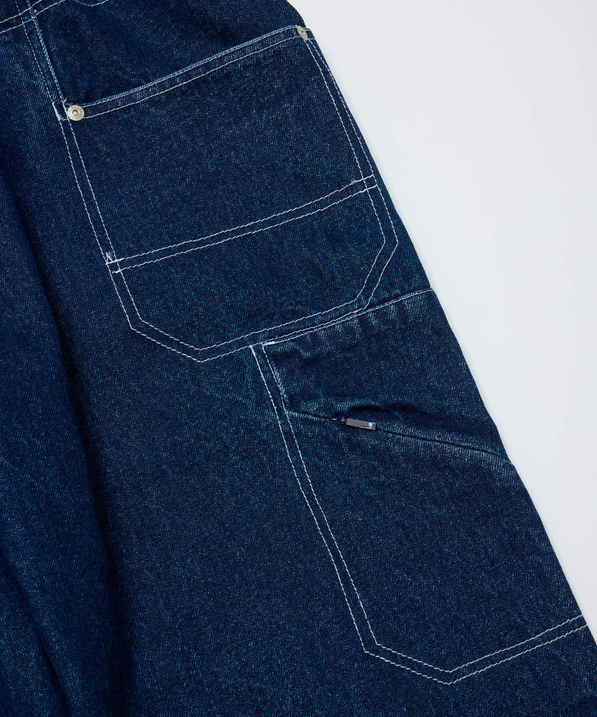DENIM FAUX STITCH CARPENTER PANT