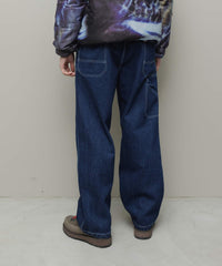 DENIM FAUX STITCH CARPENTER PANT