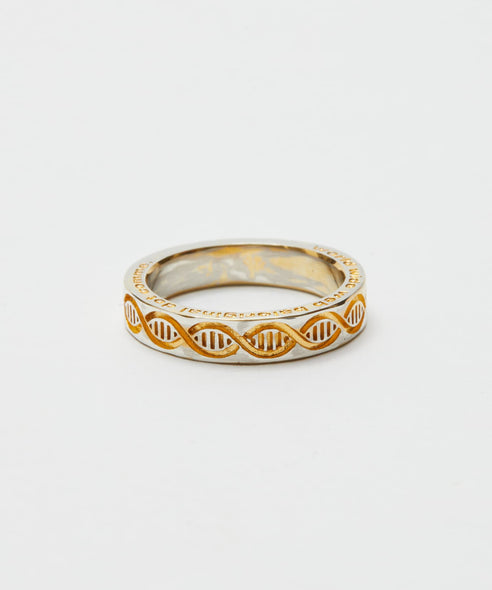 DNA RING (Silver Gold)