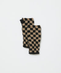 CHECKERED HAND KNIT GLOVE