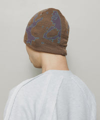 JACQUARD SOFT BEANIE HAT