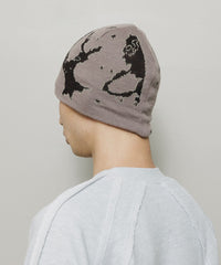 JACQUARD SOFT BEANIE HAT