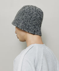 MIXED HAND KNIT BUCKET HAT
