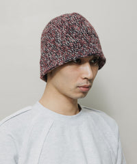 MIXED HAND KNIT BUCKET HAT