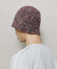 MIXED HAND KNIT BUCKET HAT