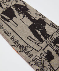 JACQUARD KNIT SOCCER SCARF