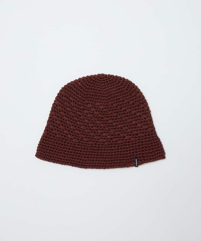 MIXED HAND KNIT BUCKET HAT