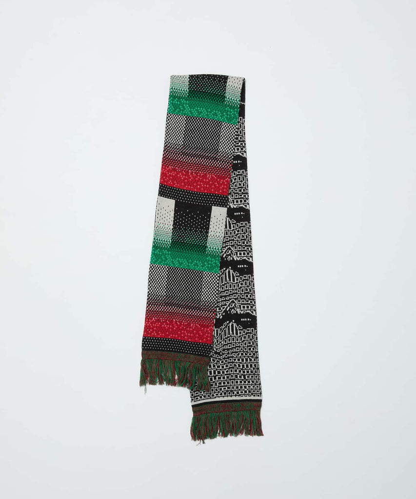 JACQUARD KNIT SOCCER SCARF