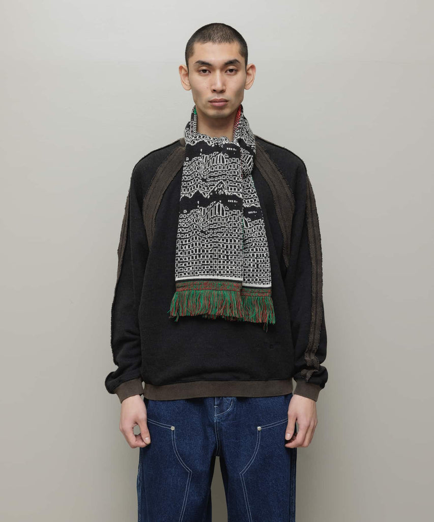 JACQUARD KNIT SOCCER SCARF
