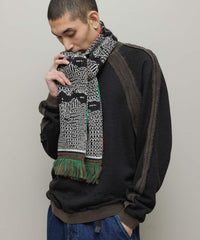 JACQUARD KNIT SOCCER SCARF