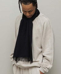 100%CASHIMERE KNIT SCARF