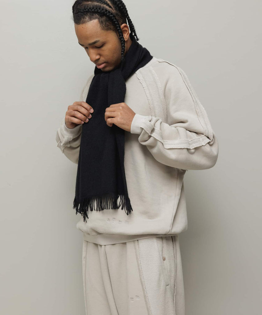 100%CASHIMERE KNIT SCARF