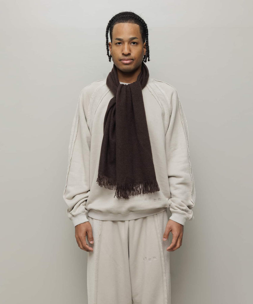 100%CASHIMERE KNIT SCARF