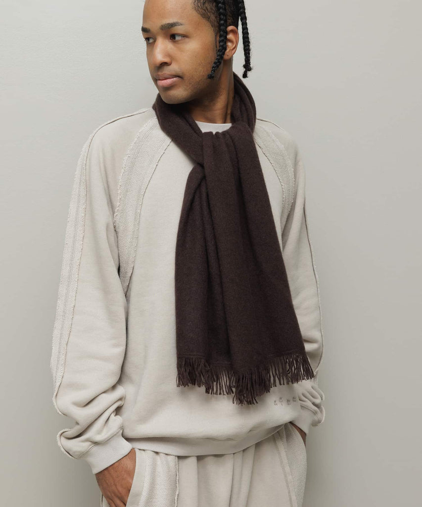 100%CASHIMERE KNIT SCARF