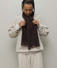 100%CASHIMERE KNIT SCARF
