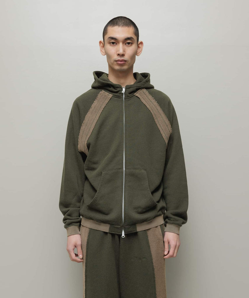 bal / BIKE ATHLETIC POLY COTTON ZIP HOODIE