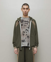 bal / BIKE ATHLETIC POLY COTTON ZIP HOODIE