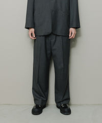 BAL / FARAH WASHABLE WOOL WIDE TAPERED EASY PANT