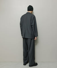 BAL / FARAH WASHABLE WOOL WIDE TAPERED EASY PANT