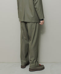 BAL / FARAH WASHABLE WOOL WIDE TAPERED EASY PANT