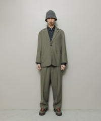 BAL / FARAH WASHABLE WOOL WIDE TAPERED EASY PANT