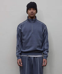 BAL / RUSSELL ATHLETIC HEAVY COTTON HALF ZIP