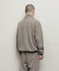 BAL / RUSSELL DISTRESSED ATHLETIC HEAVY COTTON HALF ZIP