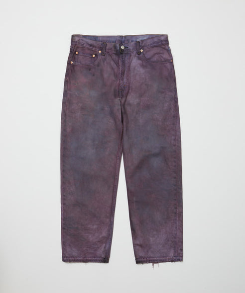 ii_iiiiiiii x xbal Upcycle Hand Tie-dye jean hand dye by Shun Hata