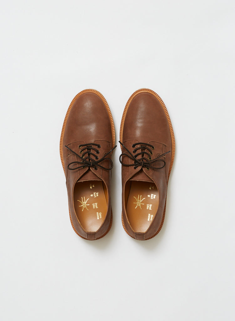 BAL/TOMO&CO WAX LEATHER COMMAND SOLE DERBY SHOE